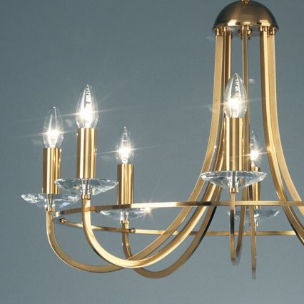 Kolarz 330.88.8C - Κρυστάλλινο πολυέλαιο με αλυσίδα IMPERIAL 8xE14/60W/230V χρυσό