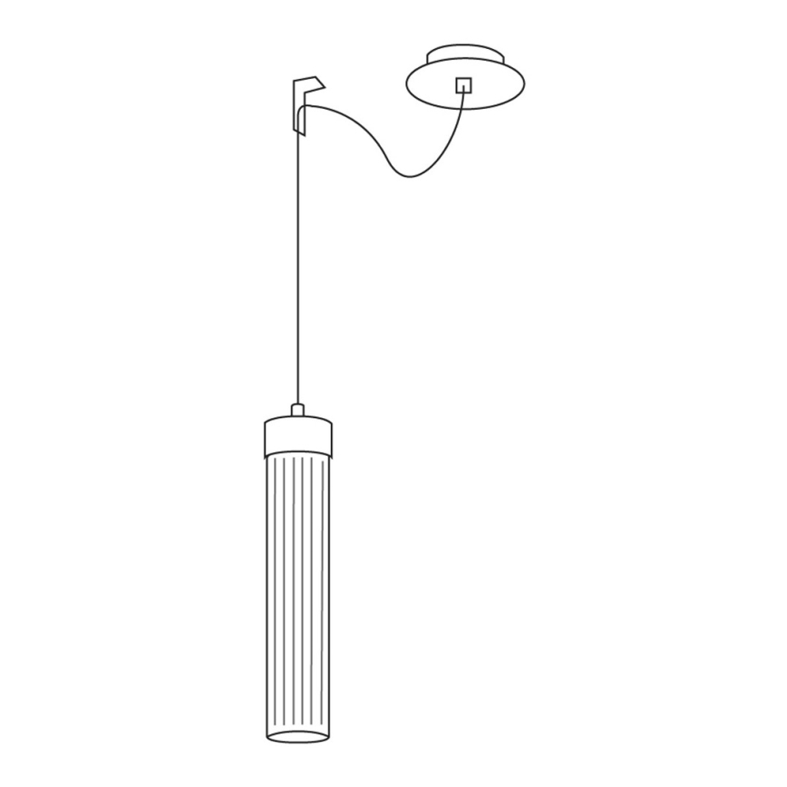 Kolarz 6009.30151 - Πολύφωτο σε ράγα RAGGIO 1xE14/25W/230V ασημί