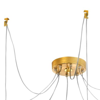 Kolarz 6009.30830 - Κρεμαστό φωτιστικό οροφής RAGGIO 8xE14/25W/230V spider 24K χρυσό