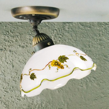 Kolarz 731.10.110 - Προσαρτημένος πολυέλαιος NONNA 1xE27/75W/230V διάμ. 20 cm βυσσινί