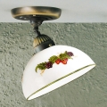 Kolarz 731.10.121 - Πλαφονιέρα οροφής NONNA 1xE27/75W/230V διάμετρος 20 cm σταφύλια/φράουλες