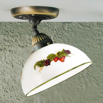 Kolarz 731.10.121 - Πλαφονιέρα οροφής NONNA 1xE27/75W/230V διάμετρος 20 cm σταφύλια/φράουλες