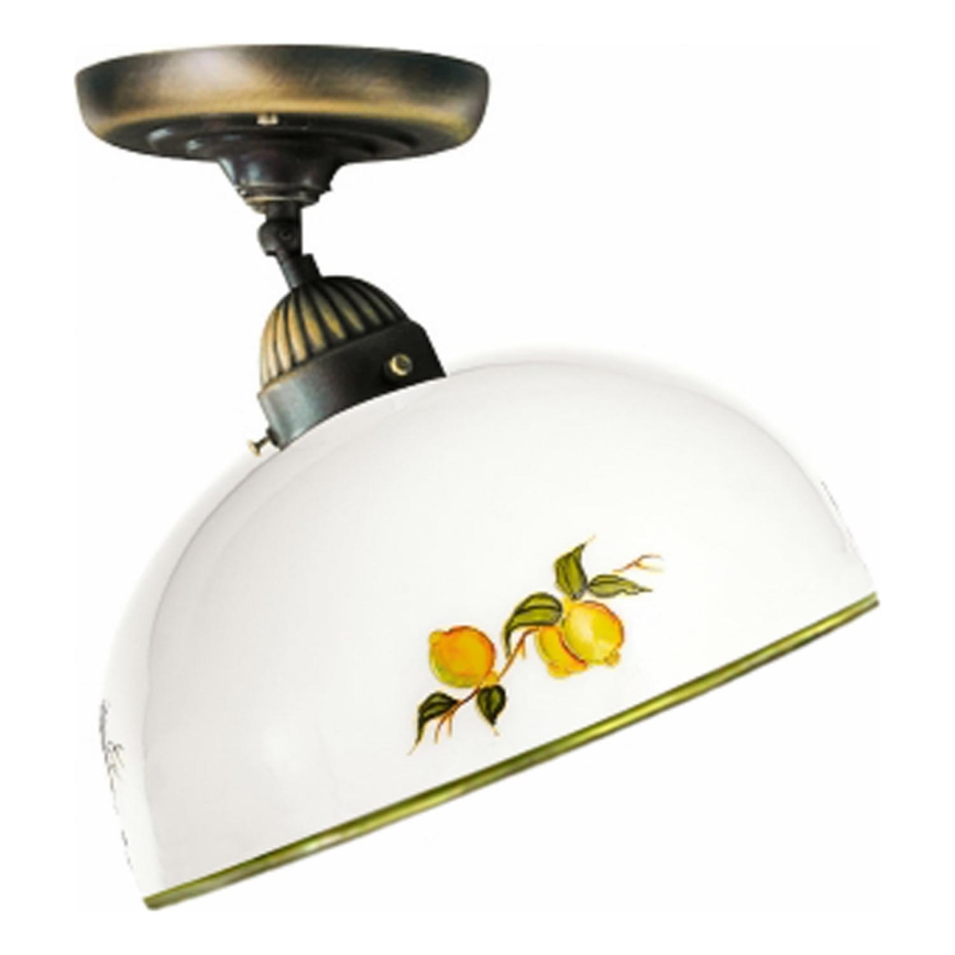 Kolarz 731.10.129 - Πλαφονιέρα οροφής NONNA 1xE27/75W/230V διάμετρος 30 cm λεμόνια