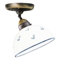 Kolarz 731.10.16 - Πλαφονιέρα οροφής NONNA 1xE27/75W/230V διάμετρος 20 cm μπλε