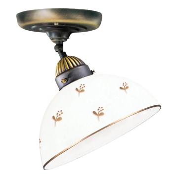 Kolarz 731.10.170 - Επιφανειακό φωτιστικό οροφής NONNA 1xE27/75W/230V Ø 20 cm με λουλούδια, ροζ-χρυσό