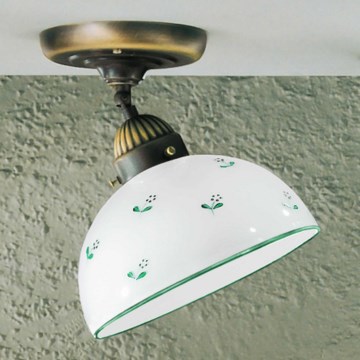 Kolarz 731.10.20 - Πλαφονιέρα οροφής NONNA 1xE27/75W/230V διάμετρος 20 cm πράσινο