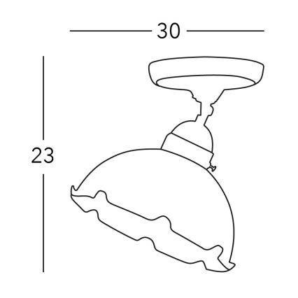 Kolarz 731.10.70 - Φωτιστικό σποτ NONNA 1xE27/75W/230V