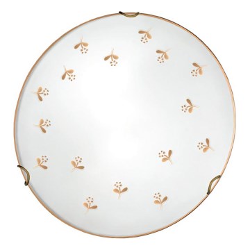 Kolarz 731.11.4.160 - Επιτοίχιο φωτιστικό NONNA 1xE27/60W/230V, διάμετρος 30 cm, διακόσμηση με λουλούδια σε ροζ χρυσό