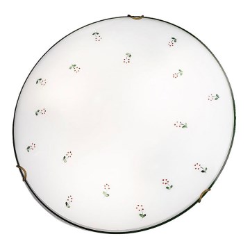 Kolarz 731.13.4.70 - Φωτιστικό οροφής NONNA 3xE27/60W/230V διάμετρος 50 cm πράσινο