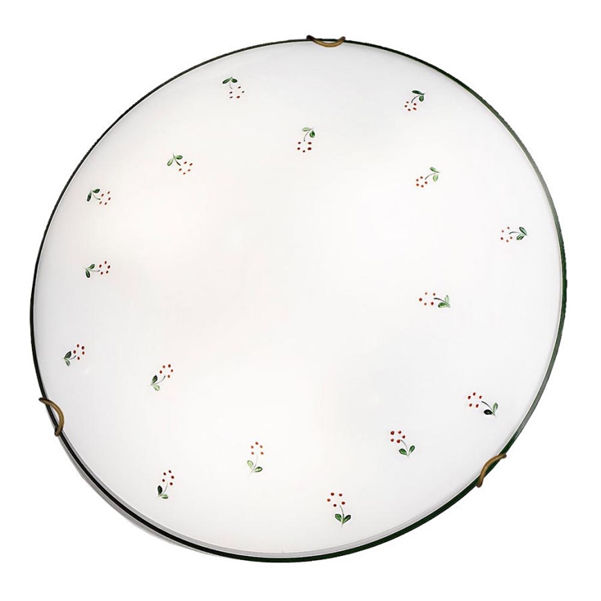 Kolarz 731.13.4.70 - Φωτιστικό οροφής NONNA 3xE27/60W/230V διάμετρος 50 cm πράσινο