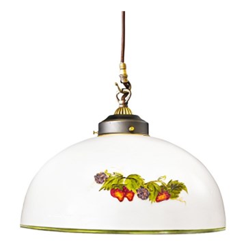Kolarz 731.30.121 - Κρεμαστό φωτιστικό οροφής NONNA 1xE27/75W/230V διάμετρος 20 cm σταφύλια/φράουλες