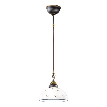 Kolarz 731.30.24 - Κρεμαστό φωτιστικό οροφής NONNA 1xE27/75W/230V διάμετρος 30 cm μπλε