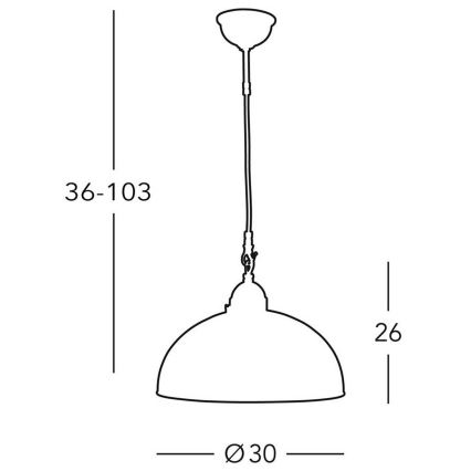 Kolarz 731.30.54 - Πολύφωτο με σύρμα NONNA 1xE27/75W/230V