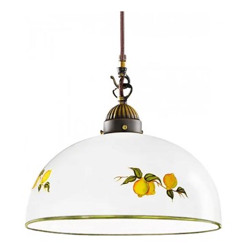 Kolarz 731.32.138 - Κρεμαστό φωτιστικό οροφής NONNA 1xE27/75W/230V διάμετρος 36 cm λεμόνια