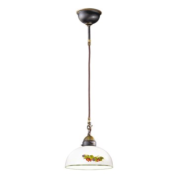 Kolarz 731.32.139 - Κρεμαστό φωτιστικό οροφής NONNA 1xE27/75W/230V διάμετρος 36 cm σταφύλια/φράουλες