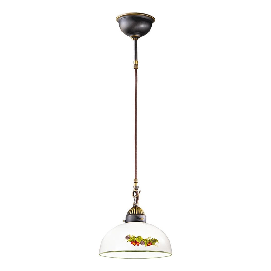 Kolarz 731.32.139 - Κρεμαστό φωτιστικό οροφής NONNA 1xE27/75W/230V διάμετρος 36 cm σταφύλια/φράουλες
