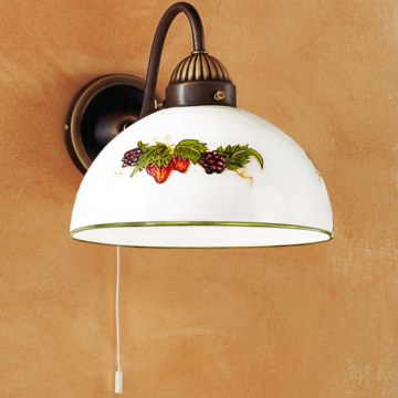Kolarz 731.61.121 - Λάμπα τοίχου NONNA 1xE27/75W/230V σταφύλια/φράουλες