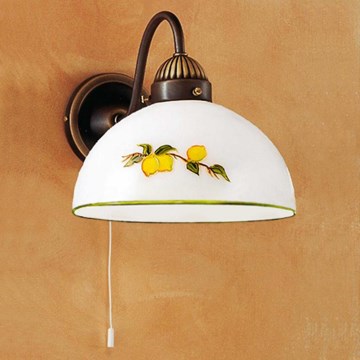 Kolarz 731.61.126 - Λάμπα τοίχου NONNA 1xE27/75W/230V λεμόνια