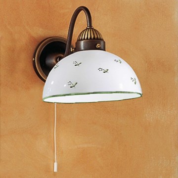 Kolarz 731.61.20 - Λάμπα τοίχου NONNA 1xE27/75W/230V πράσινο