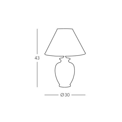 Kolarz 731.70W.100 - Λαμπατέρ NONNA 1xE27/100W/230V λευκό