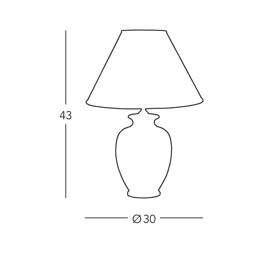 Kolarz 731.70W.150 - Επιτραπέζιο φωτιστικό NONNA 1xE27/100W/230V με σχέδιο ελαφιών, λευκό/χρυσό