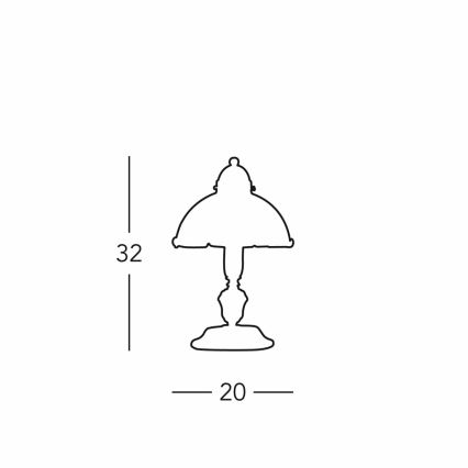 Kolarz 731.73.100 - Eπιτραπέζιο φωτιστικό NONNA 1xE27/75W/230V καφέ/ελάφι πράσινο