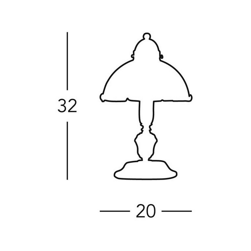 Kolarz 731.73.53 - Επιτραπέζια λάμπα NONNA 1xE14/60W/230V