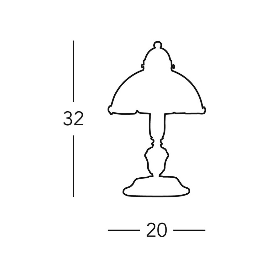 Kolarz 731.73.70 - Επιτραπέζια λάμπα NONNA 1xE14/60W/230V