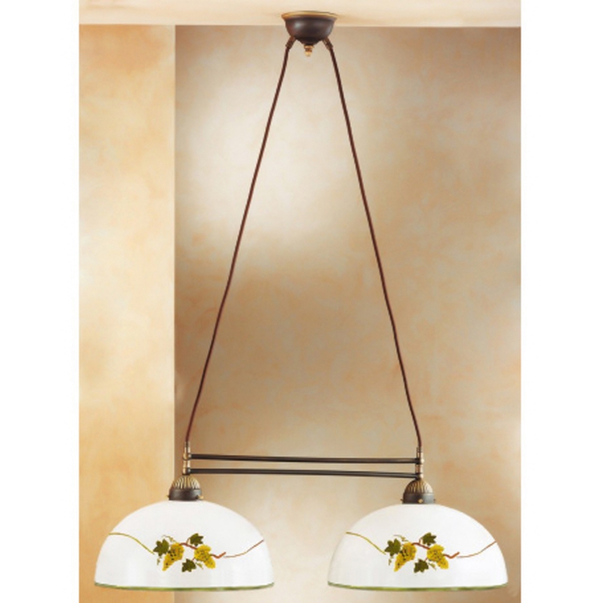 Kolarz 731.82.137 - Κρεμαστό φωτιστικό οροφής NONNA 2xE27/75W/230V σταφύλια