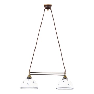 Kolarz 731.82.24 - Κρεμαστό φωτιστικό οροφής NONNA 2xE27/75W/230V μπλε