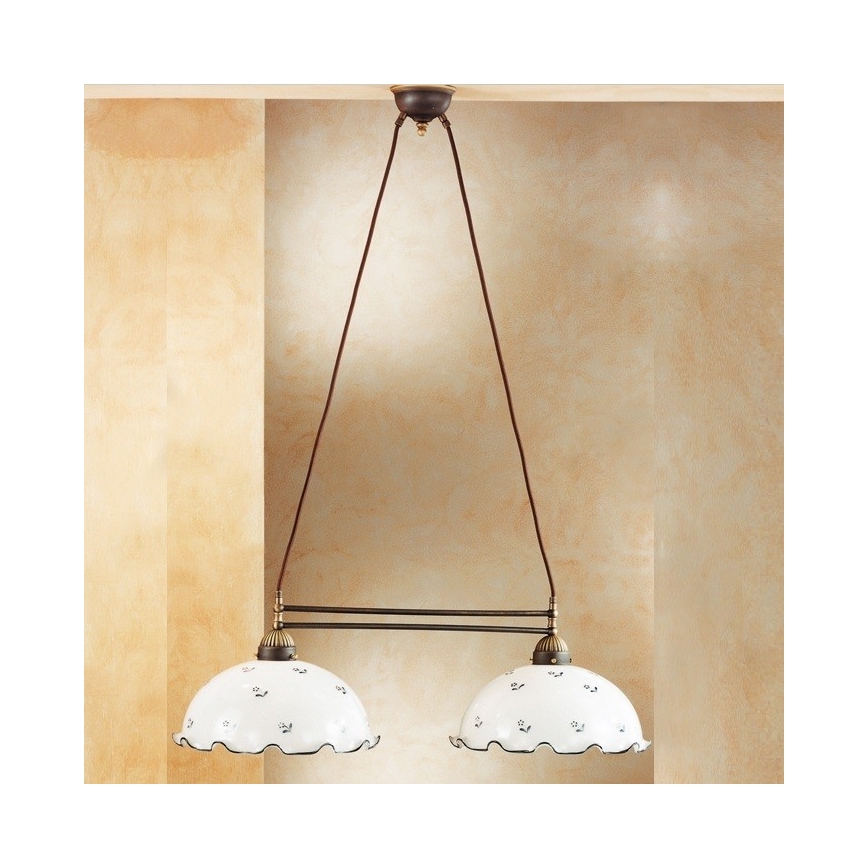 Kolarz 731.82.25 - Πολύφωτο με σύρμα NONNA 2xE27/75W/230V blue