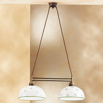 Kolarz 731.82.27 - Κρεμαστό φωτιστικό οροφής NONNA 2xE27/75W/230V πράσινο