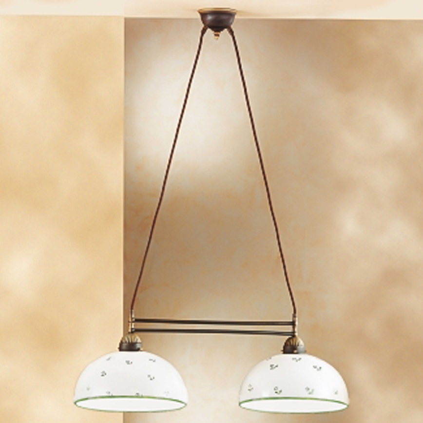 Kolarz 731.82.27 - Κρεμαστό φωτιστικό οροφής NONNA 2xE27/75W/230V πράσινο