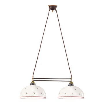 Kolarz 731.82.68 - Κρεμαστό φωτιστικό οροφής NONNA 2xE27/75W/230V κόκκινο
