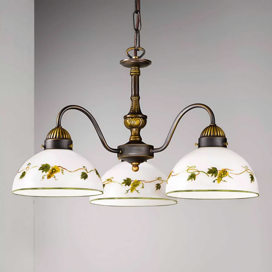 Kolarz 731.83.122 - Κρεμαστό φωτιστικό οροφής NONNA 3xE27/75W/230V σταφύλια