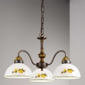 Kolarz 731.83.126 - Κρεμαστό φωτιστικό οροφής NONNA 3xE27/75W/230V λεμόνια