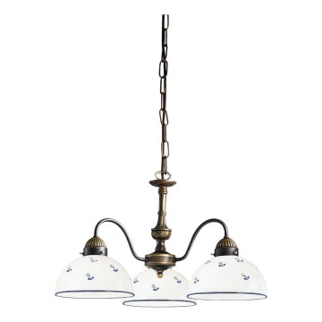 Kolarz 731.83.16 - Κρεμαστό φωτιστικό οροφής NONNA 3xE27/75W/230V μπλε