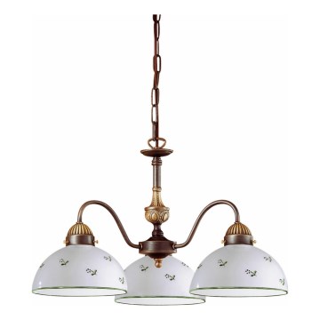 Kolarz 731.83.20 - Κρεμαστό φωτιστικό οροφής NONNA 3xE27/75W/230V πράσινο