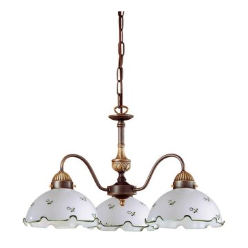 Kolarz 731.83.21 - Φωτιστικό οροφής με αλυσίδα NONNA 3xE27/75W/230V πράσινο