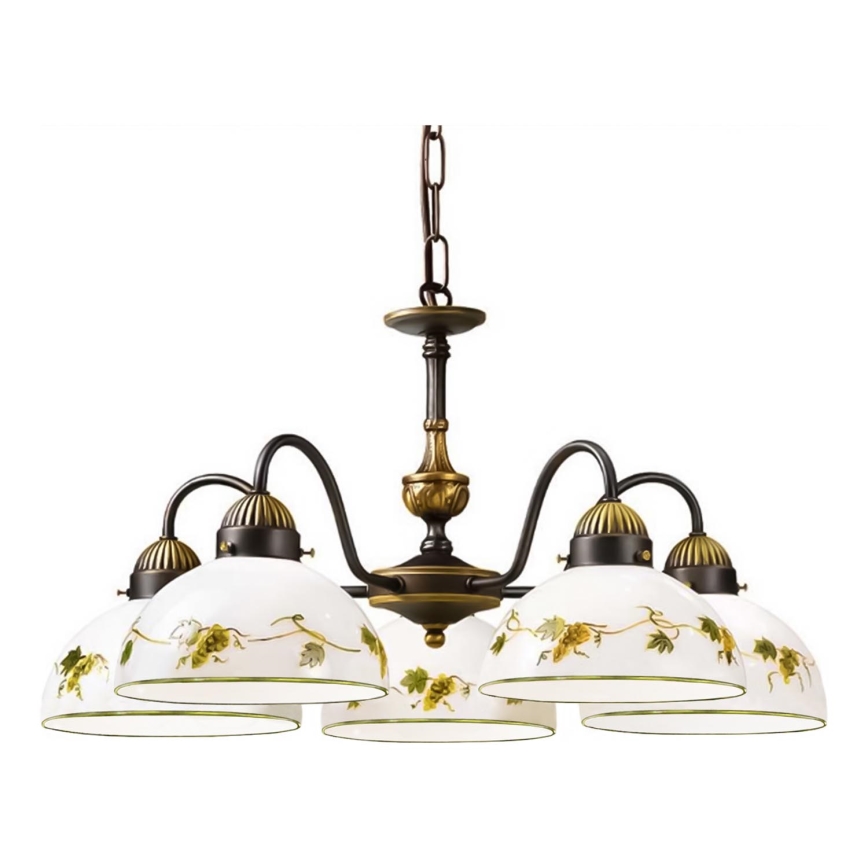 Kolarz 731.85.122 - Κρεμαστό φωτιστικό οροφής NONNA 5xE27/75W/230V σταφύλια