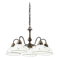 Kolarz 731.85.20 - Κρεμαστό φωτιστικό οροφής NONNA 5xE27/75W/230V πράσινο