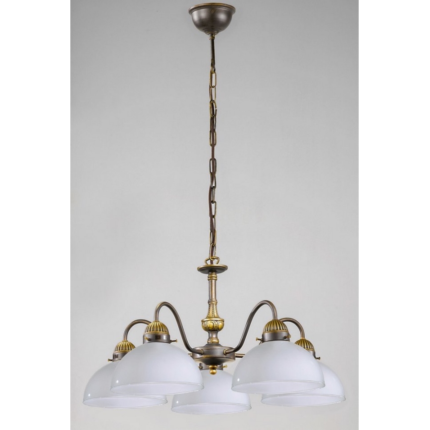 Kolarz 731.85.53 - Πολύφωτο με αλυσίδα NONNA 5xE27/75W/230V