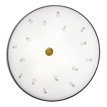 Kolarz 731.U14.4.70- Φωτιστικό οροφής NONNA 4xE27/60W/230V διάμετρος 54 cm πράσινο/ορείχαλκος