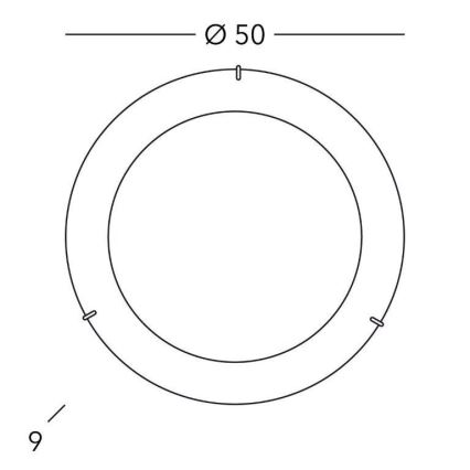 Kolarz A1306.13.3 - Φωτιστικό οροφής MOON 3xE27/60W/230V