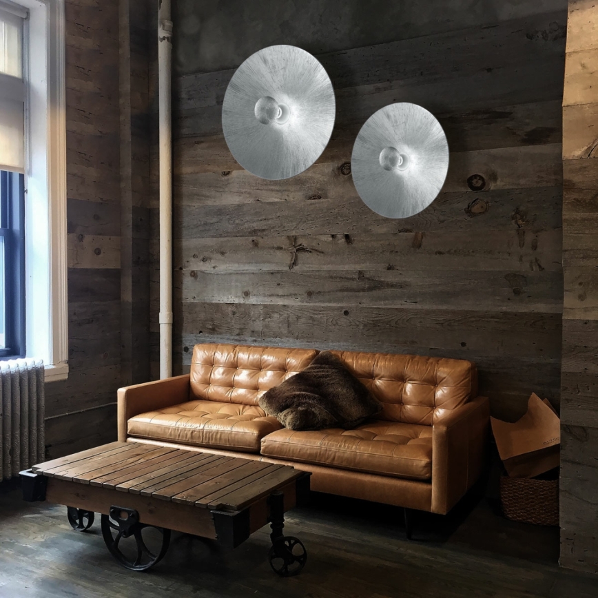 Kolarz A1306.61XL.5.SunAg - Φωτιστικό τοίχου MOON 1xE27/100W/230V ασημί