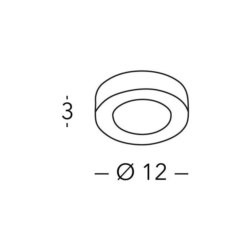 Kolarz A1344.10R.BK - Φως οροφής dimmer LED CLICK LED-GX53/7W/230V