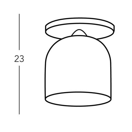 Kolarz A1352.11.Au - Πλαφονιέρα οροφής NONNA 1xE27/60W/230V δρυς/λευκό/χρυσαφί