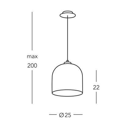 Kolarz A1352.31.Au.100 - Πολύφωτο με συρματόσχοινο NONNA 1xE27/60W/230V ελάφι δρυς/λευκό/χρυσαφί