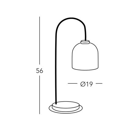 Kolarz A1352.71.Au.100 - Eπιτραπέζια λάμπα NONNA 1xE27/60W/230V ελάφι δρυς/λευκό/χρυσαφί