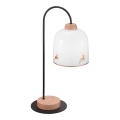 Kolarz A1352.71.Au.100 - Επιτραπέζιο φωτιστικό NONNA 1xE27/60W/230V, δρυς ελαφρύς/λευκό/χρυσό